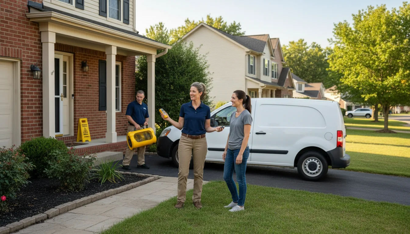 Water restoration image for Dehumidification And Cleanup Services in Lynnville, IN